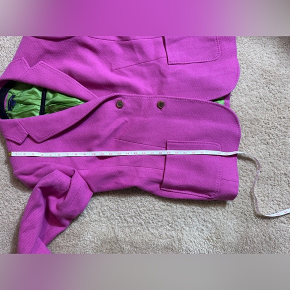 Lands' End Women’s Vibrant Pink Two Button Classic Blazer Size 18 - Picture 9 of 12